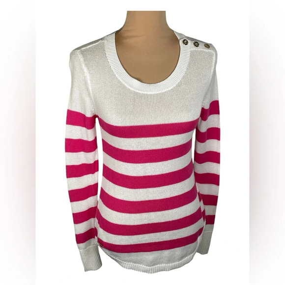 LILLY PULITZER Orchid Pink Flagler Striped Sweater XS - Picture 2 of 10